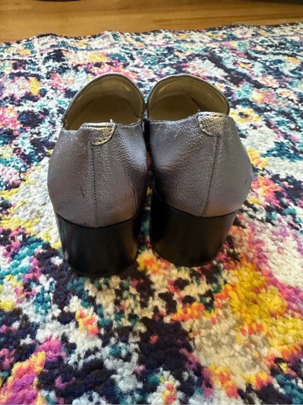 Marc Fisher Phylicia Vegan Pebble Leather Tassel Heeled Loafer New Womens 7